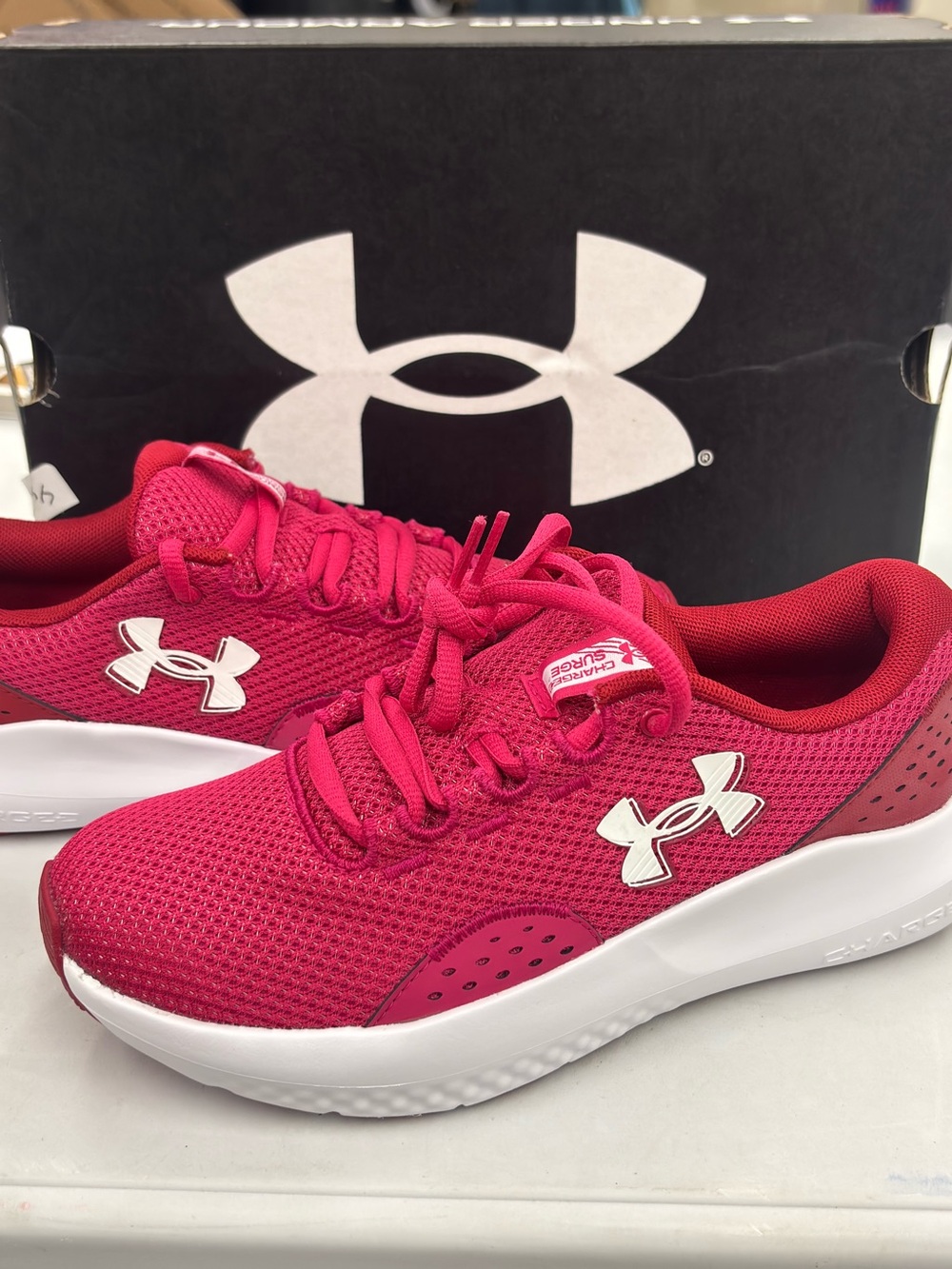 Under Armour Women's Pink Mesh Running Shoes